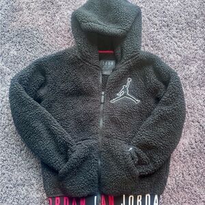 Jordan Kids Black Sherpa Hoodie